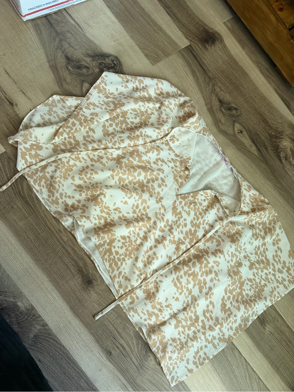Buddy Love Cream and Tan Printed Camisole Top